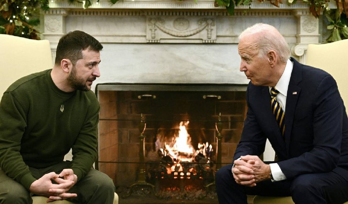 Volodímir Zelenski se reúne con Joe Biden