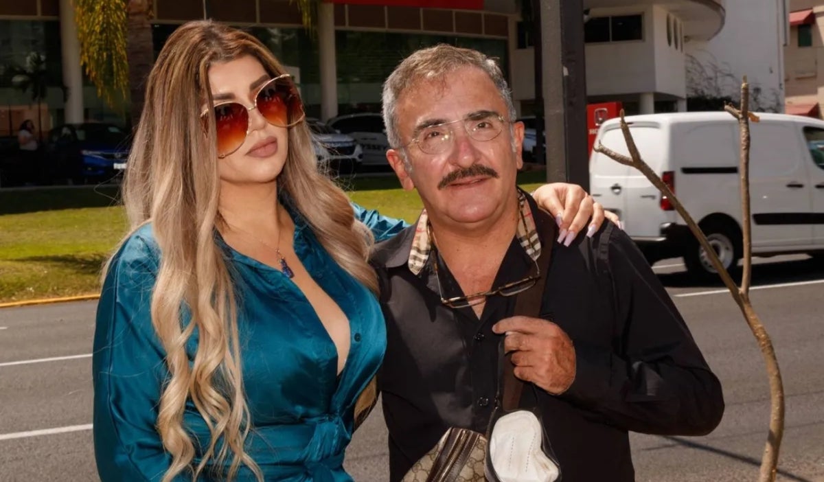 Vicente Fernández Jr y su novia