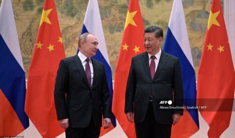 Vladimir Putín y Xi Jinping