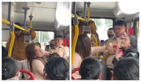 Agresión a mujer por colarse en Transmilenio