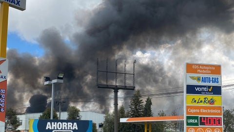 Incendio fabrica colchones