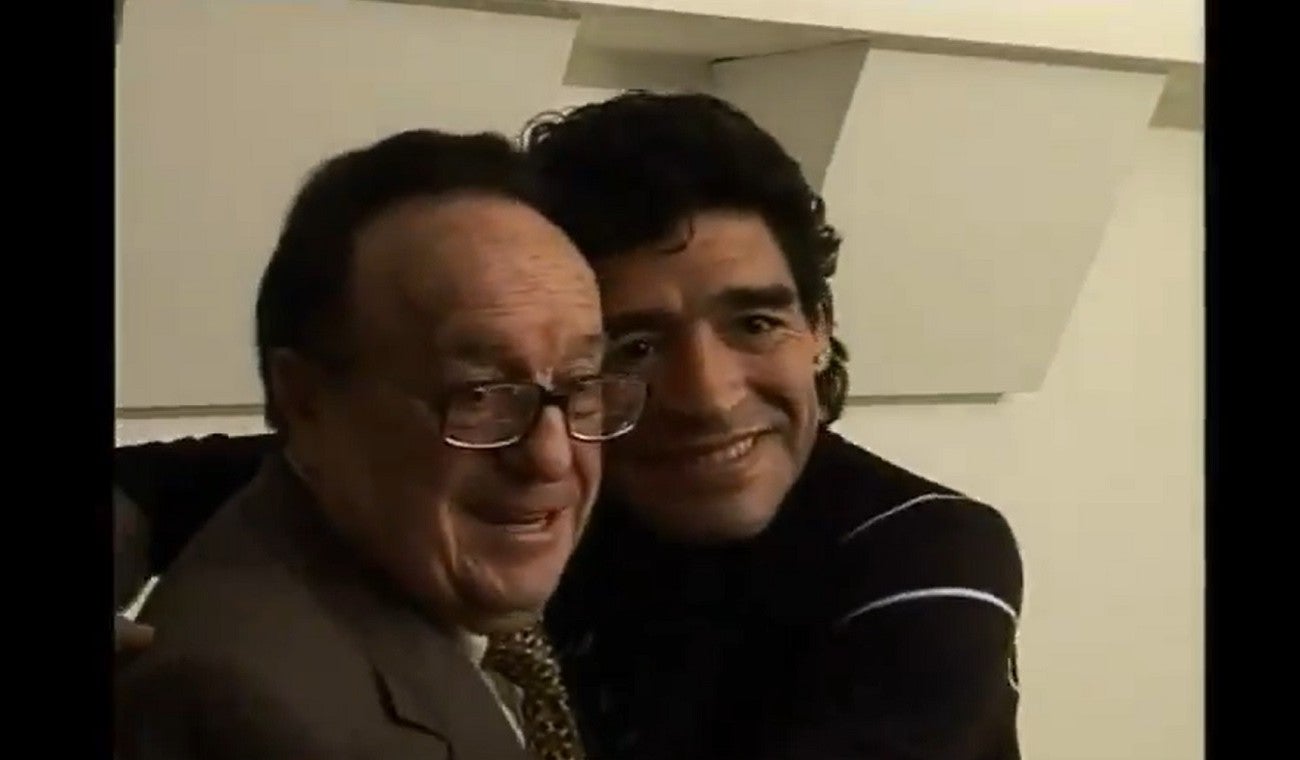 Chespirito y Diego Maradona