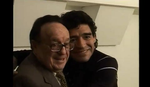 Chespirito y Diego Maradona