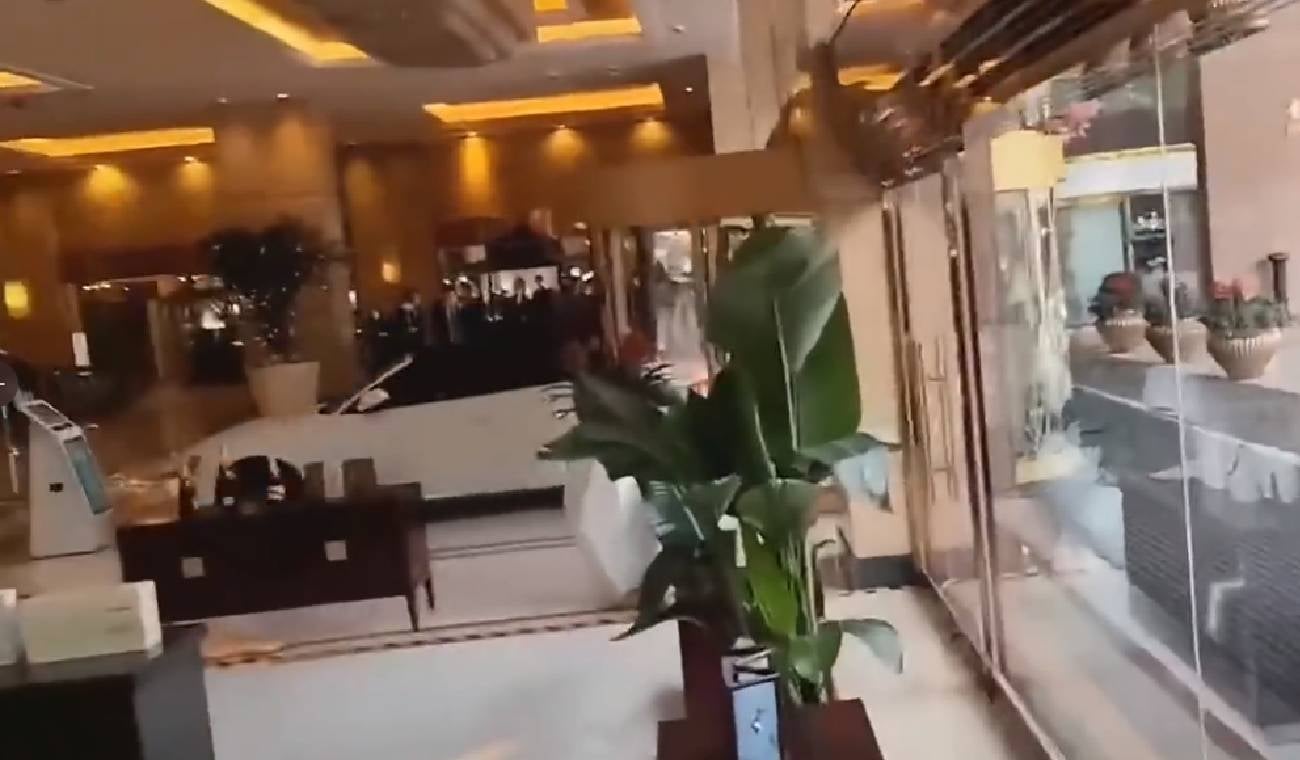 Choque de carro en Shangai