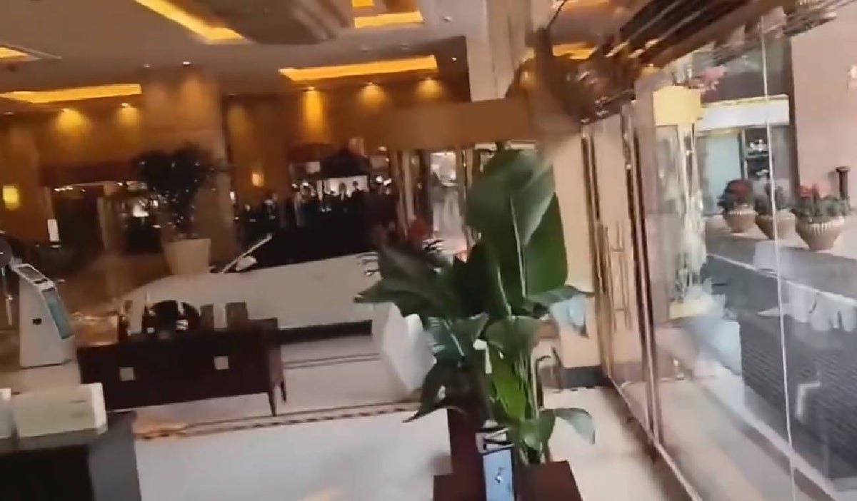 Choque de carro en Shangai