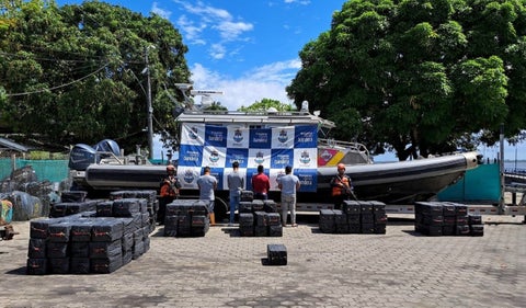Cocaína incautada en un semisumergible