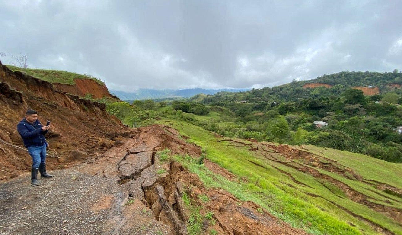 Derrumbe en Cauca