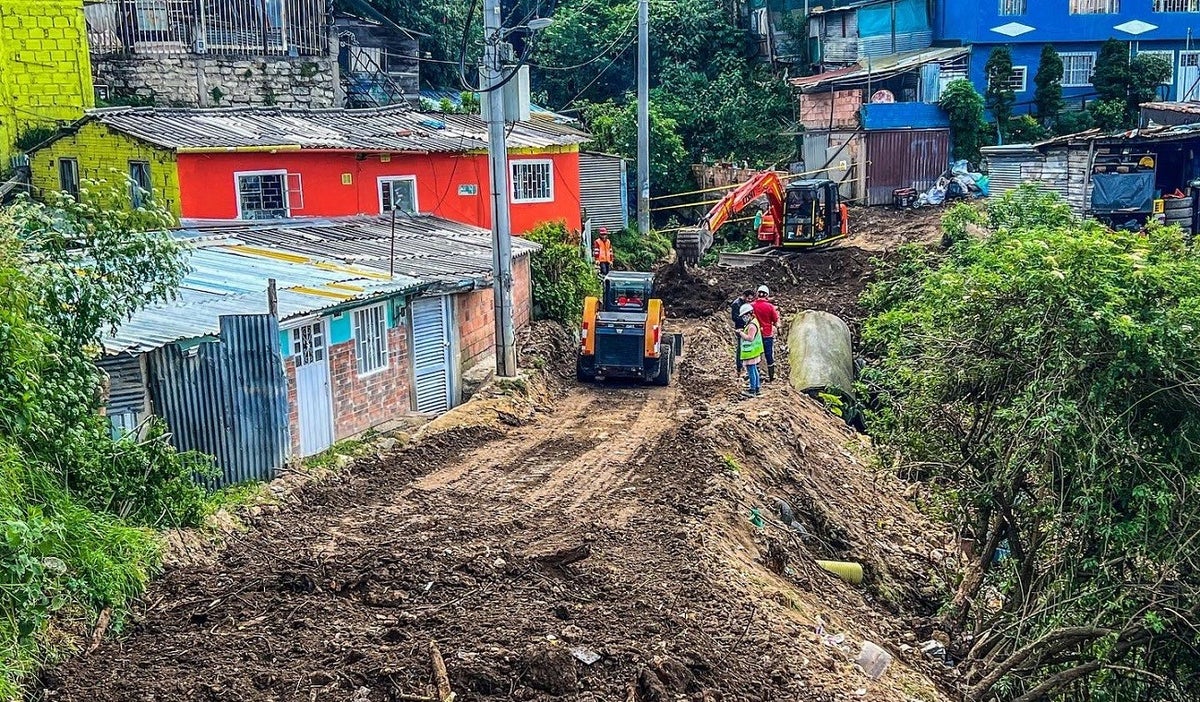Deslizamiento de tierra en Usaquén