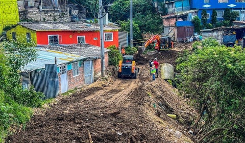 Deslizamiento de tierra en Usaquén
