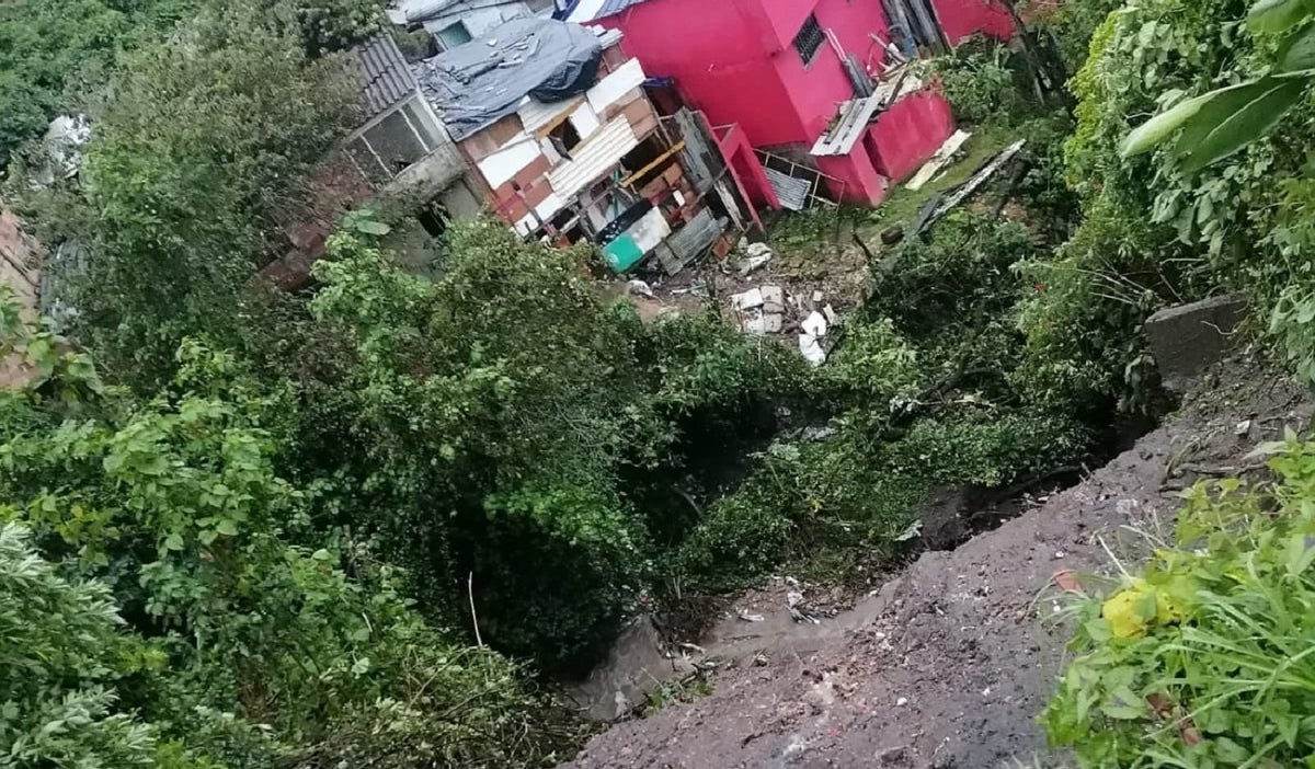 Deslizamiento de tierra en Usaquén