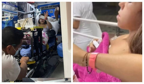 Emily Munera sufrió un accidente de tránsito y tuvo varias fracturas en su cara