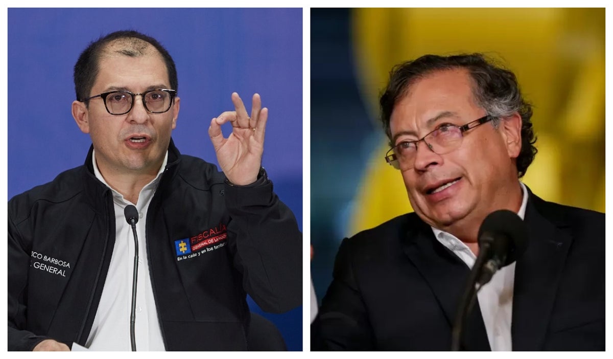 Fiscal Barbosa y Gustavo Petro