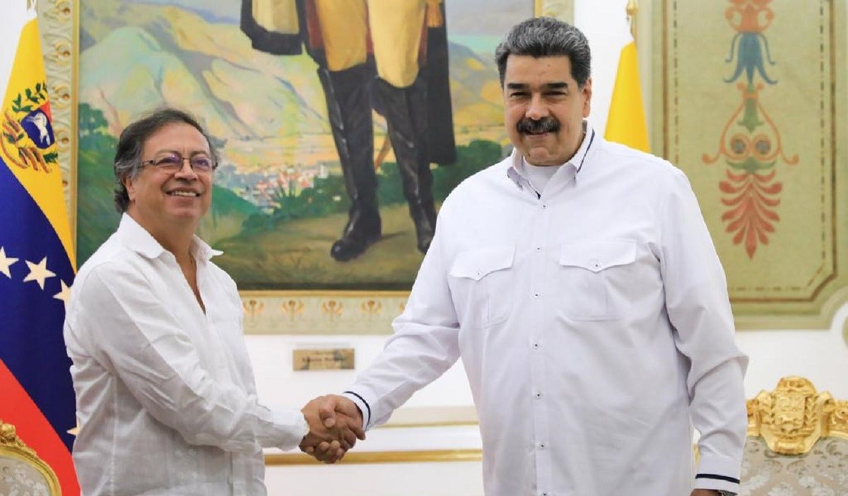 Gustavo Petro y Nicolás Maduro