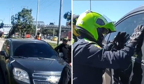 El hombre estaba dormido en medio de la calzada de TransMilenio