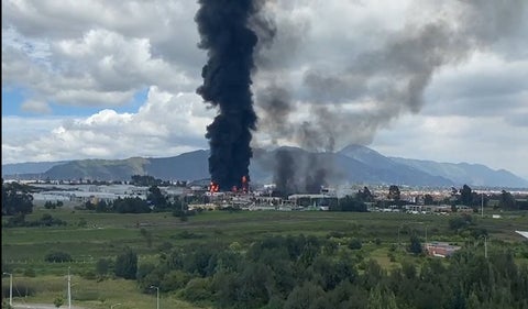 Incendio en la calle 80
