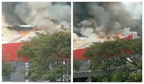 Incendio en Olímpica en Cali