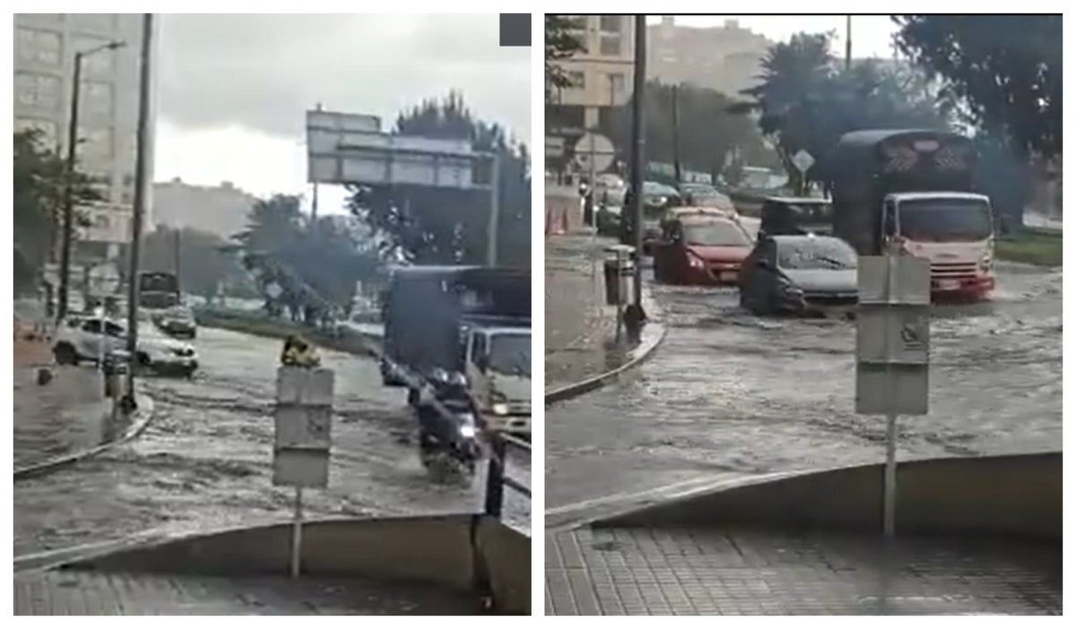 Inundaciones en Bogotá en calle 116