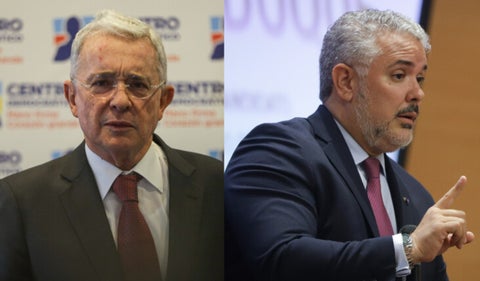 Iván Duque y Álvaro Uribe