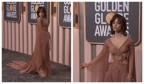 Jenna Ortega en Premios Globo de Oro