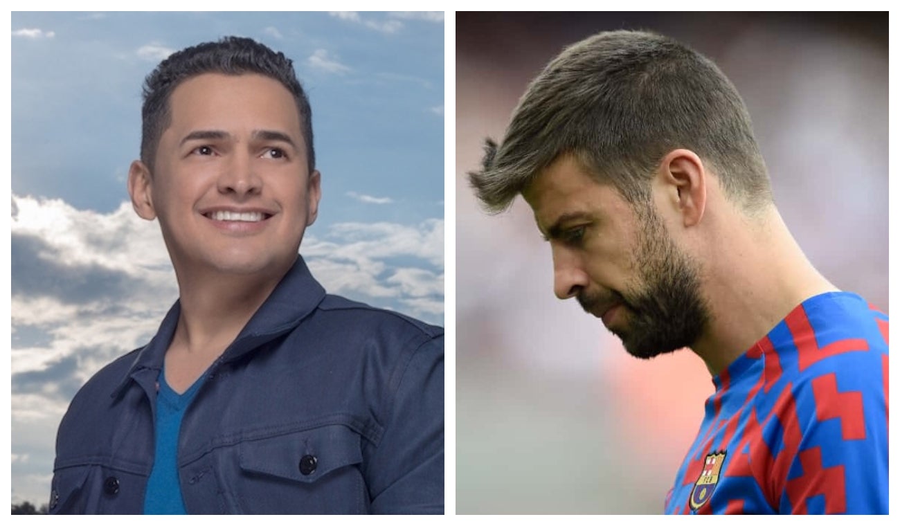 Jorge Celedón y Gerard Piqué