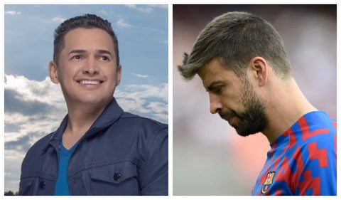 Jorge Celedón y Gerard Piqué
