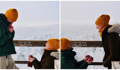 Pareja se propone matrimonio al mismo tiempo sin haberlo planeado