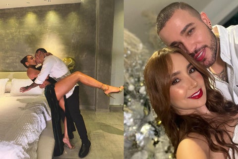 Andrea Valdiri y su esposo - Paola jara y Jessi Uribe