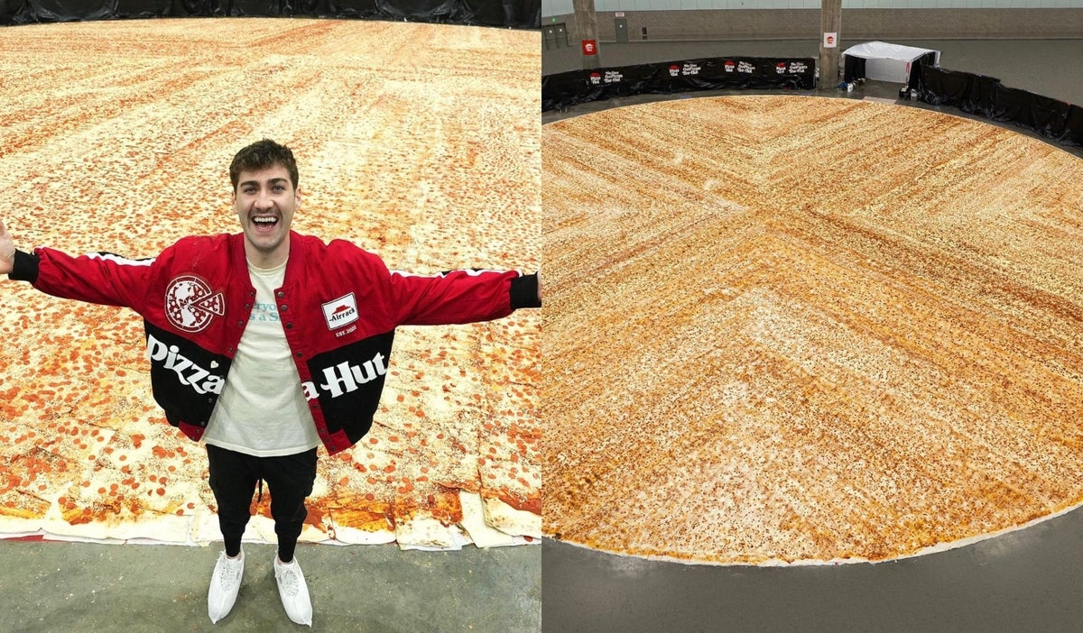 Pizza más grande rompe récord Ginness