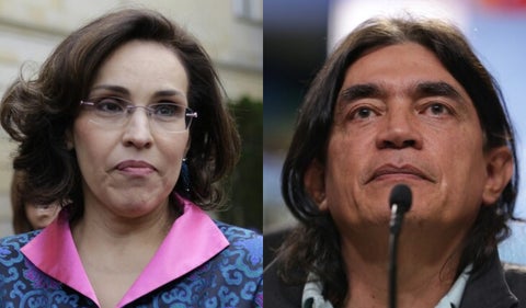 Viviane Morales y Gustavo Bolívar