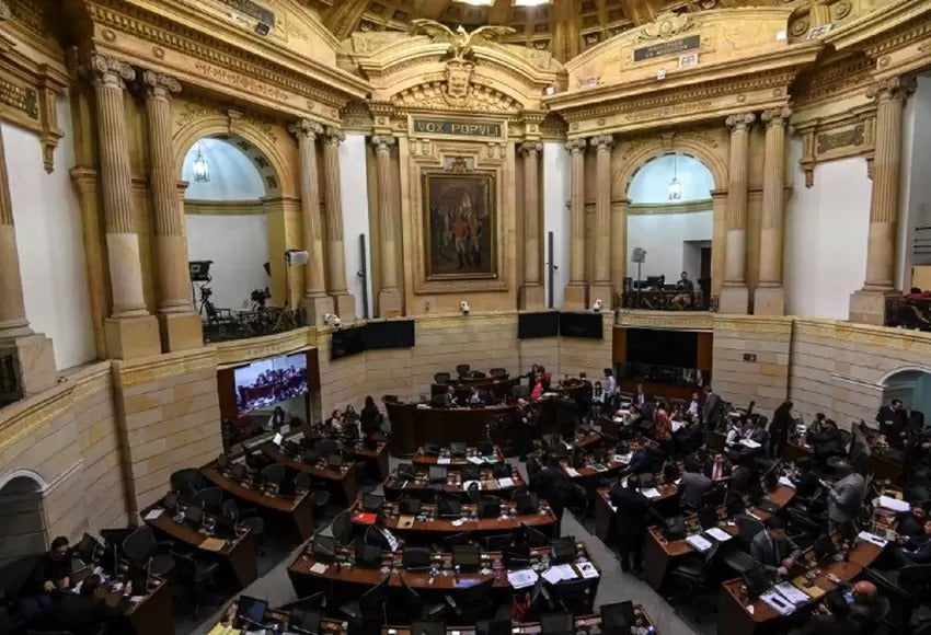Vista general del recinto del Senado de la República.