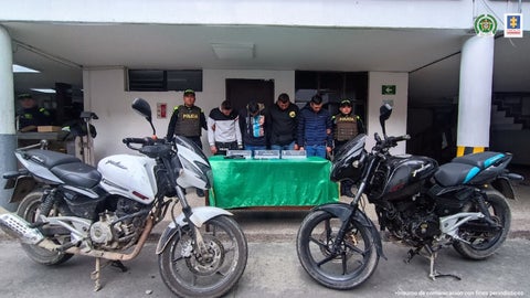 Enviados a la cárcel 'Los Motoladrones' implicados en múltiples hurtos en Bogotá