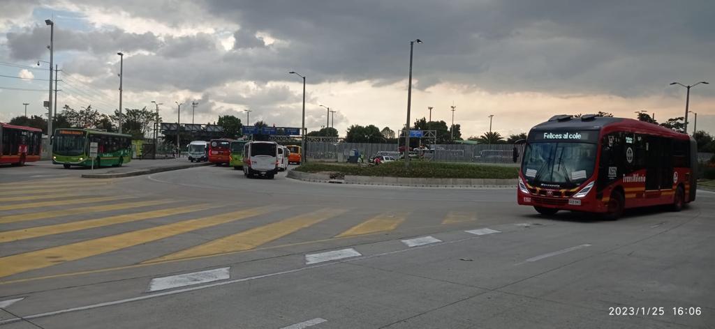 Troncal Transmilenio en la Calle 80