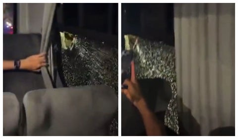 Agresión al bus de Millonarios