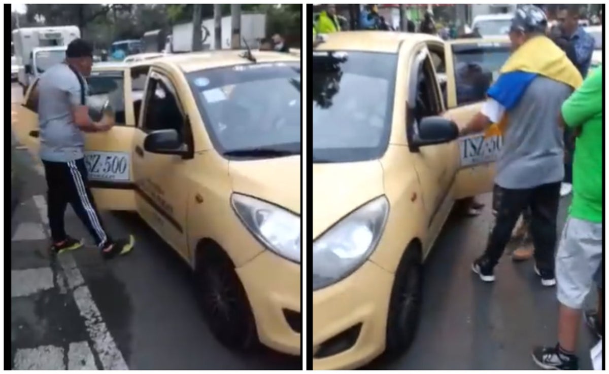 Taxistas no dejan trabajar a colegas durante el paro: gritan al pasajero para que no pague