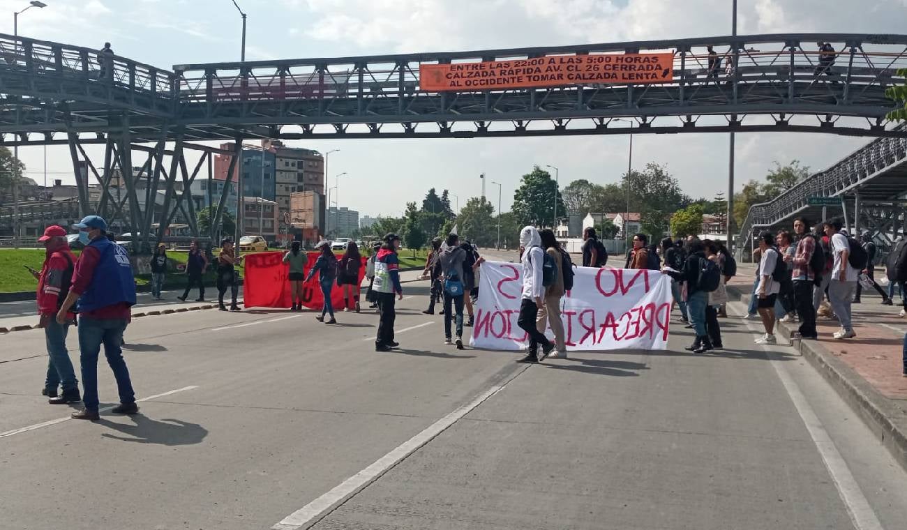 Bloqueos en Bogotá