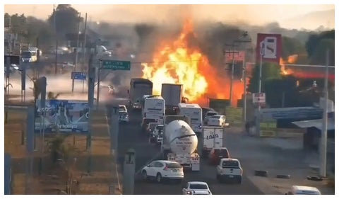 Bomba de gasolina explotó