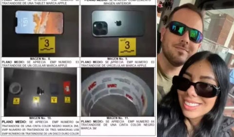 Caso Valentina Trespalacios - cinta encontrada en el momento de la captura