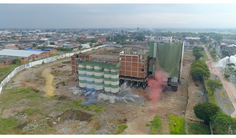 Centro de Cali - implosión para renovación