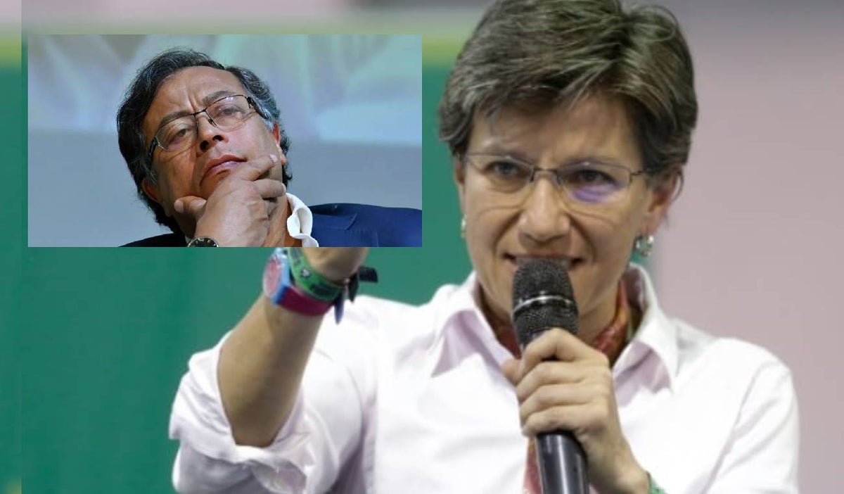 Claudia López y Gustavo Petro