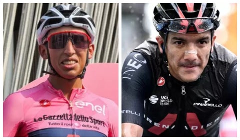 Egan Bernal y Richard Carapaz