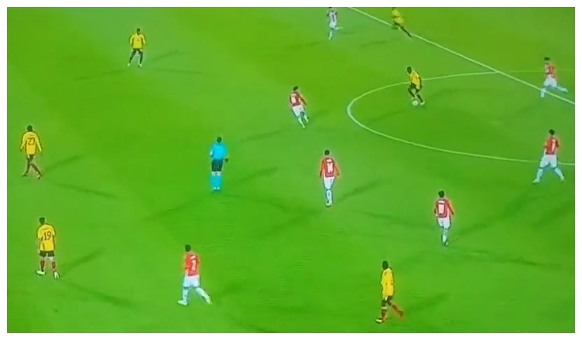 Gol de Colombia ante Paraguay
