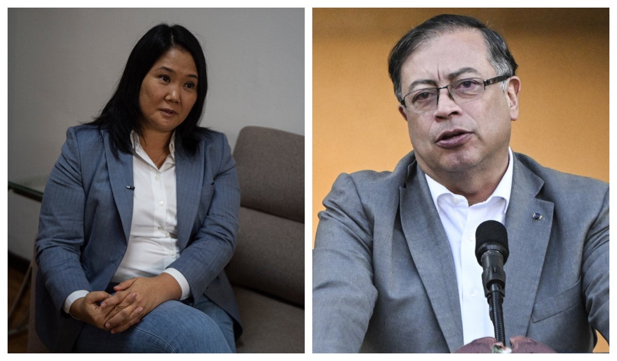 Keiko Fujimor y Gustavo Petro
