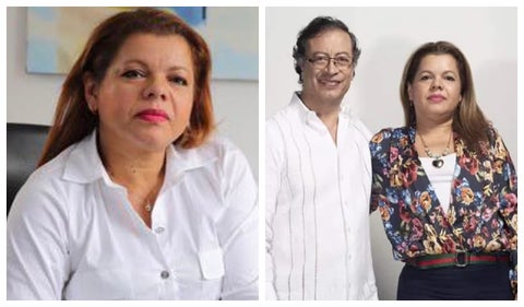 Gustavo Petro y Mary Luz Herrán