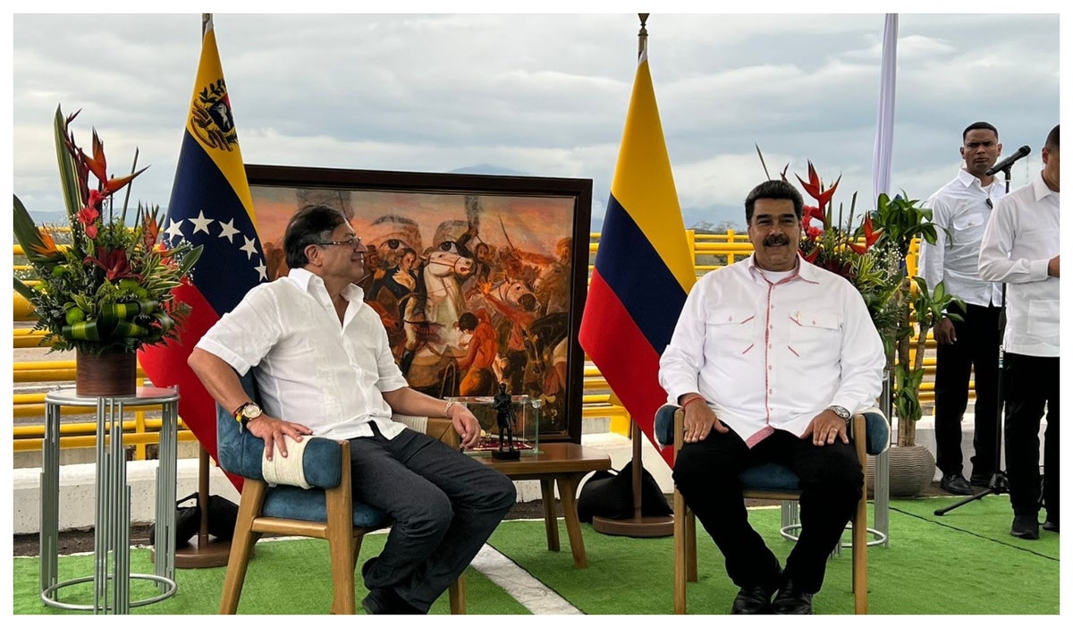 Gustavo Petro y Nicolás Maduro
