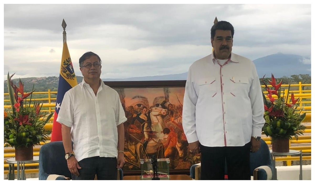 Gustavo Petro y Nicolás Maduro