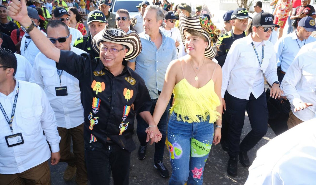 Gustavo Petro y Verónica Alcocer