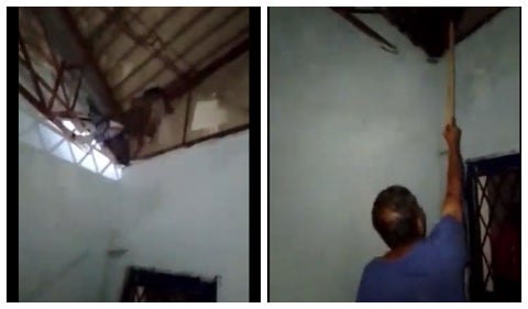 Hombre entró a robar y lo golpearon