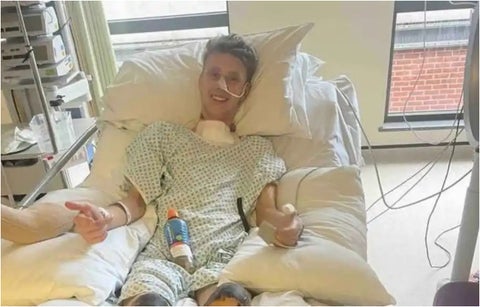 Levi Dewey, de una gripa a una amputación