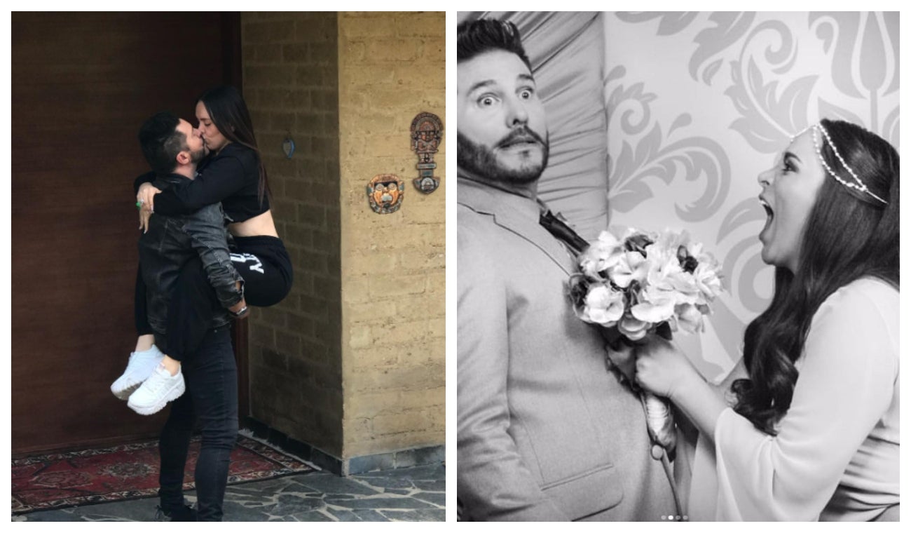 Marcelo Cezán y su esposa Michelle