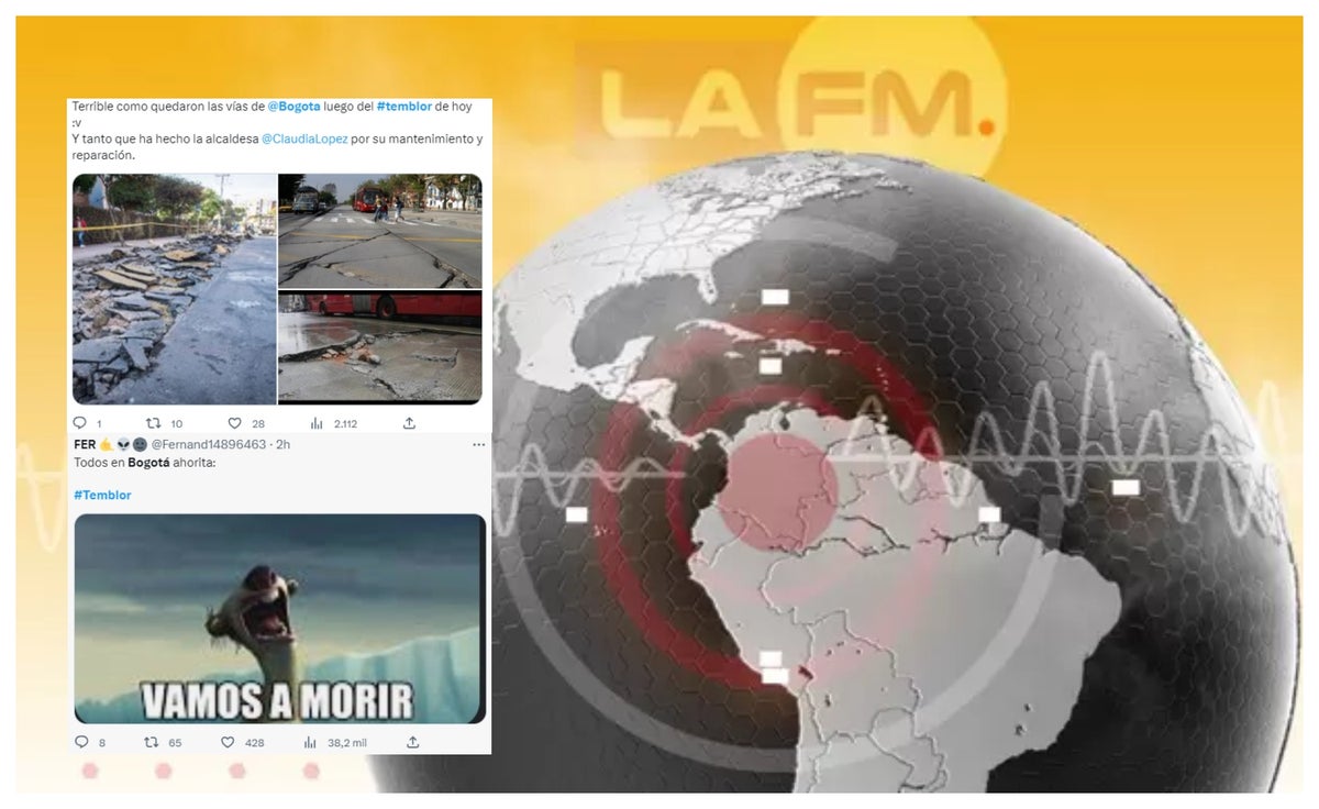 Memes del temblor en Bogotá